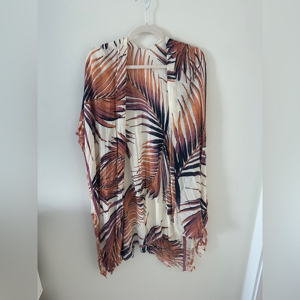 Tropical Print Women's Tunic Top